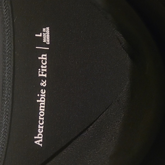 NWOT Abercrombie & Fitch Black Women's Bodysuit With Cut Out - Picture 3 of 7